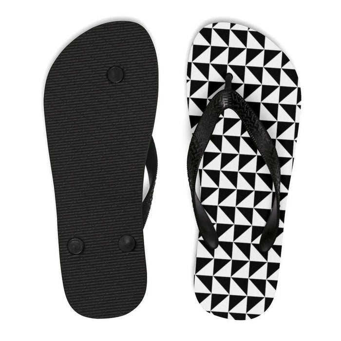 Elite Geometric Printed Flip-Flops for Fashionable Steps
