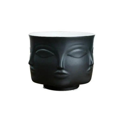 Elegant Ceramic Head Planter for Contemporary Floral and Succulent Displays