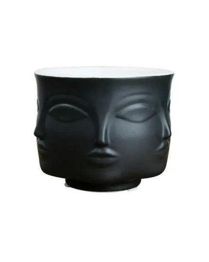 Elegant Ceramic Head Planter for Contemporary Floral and Succulent Displays
