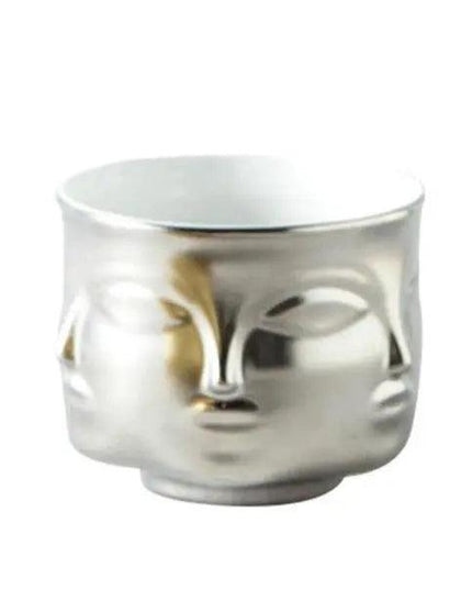 Elegant Ceramic Head Planter for Contemporary Floral and Succulent Displays