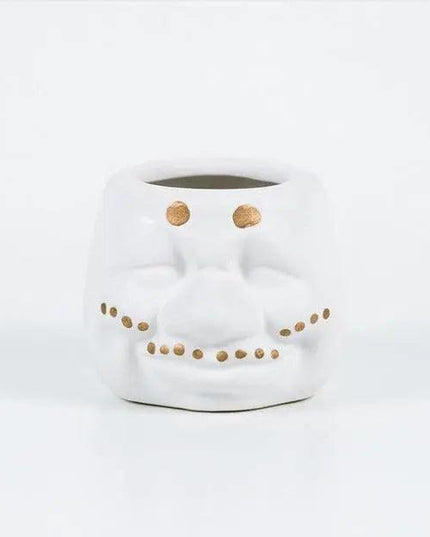 Elegant Ceramic Head Planter for Contemporary Floral and Succulent Displays