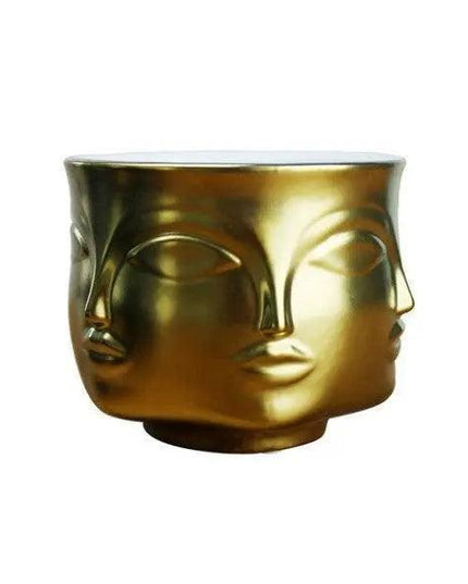 Elegant Ceramic Head Planter for Contemporary Floral and Succulent Displays