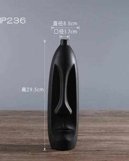 Elegant Ceramic Head Planter for Contemporary Floral and Succulent Displays