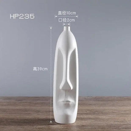 Elegant Ceramic Head Planter for Contemporary Floral and Succulent Displays