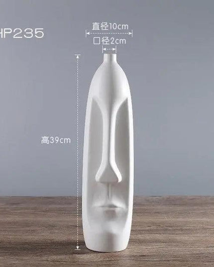 Elegant Ceramic Head Planter for Contemporary Floral and Succulent Displays