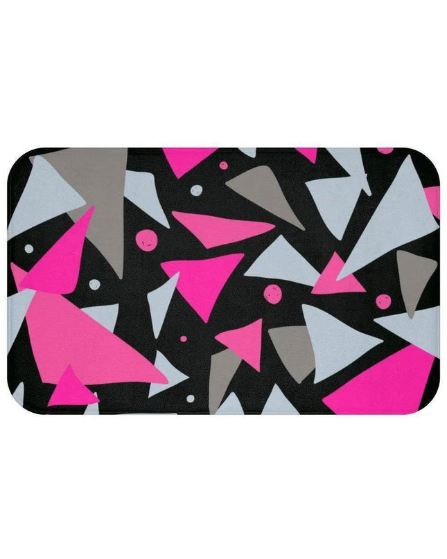 Elegant Retro Geometric Memory Foam Bath Mat