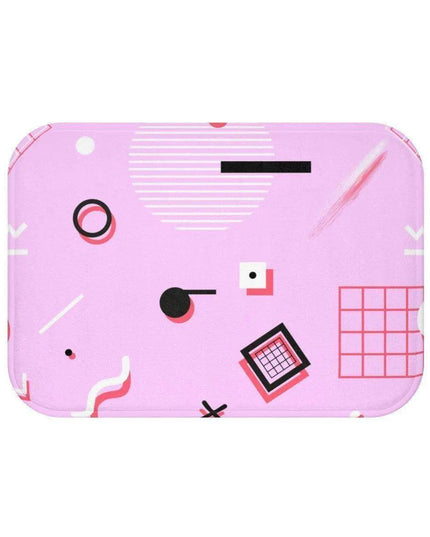 Cozy Retro Memory Foam Kids Bath Mat