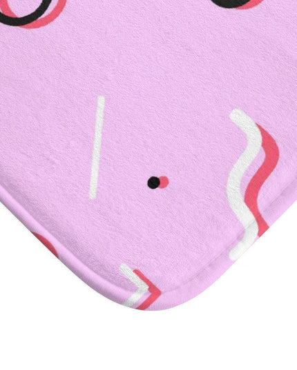 Cozy Retro Memory Foam Kids Bath Mat