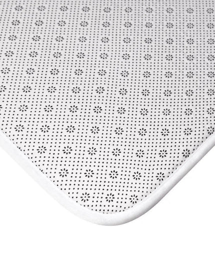 Elite Maison Contemporary Memory Foam Geometric Bath Mat
