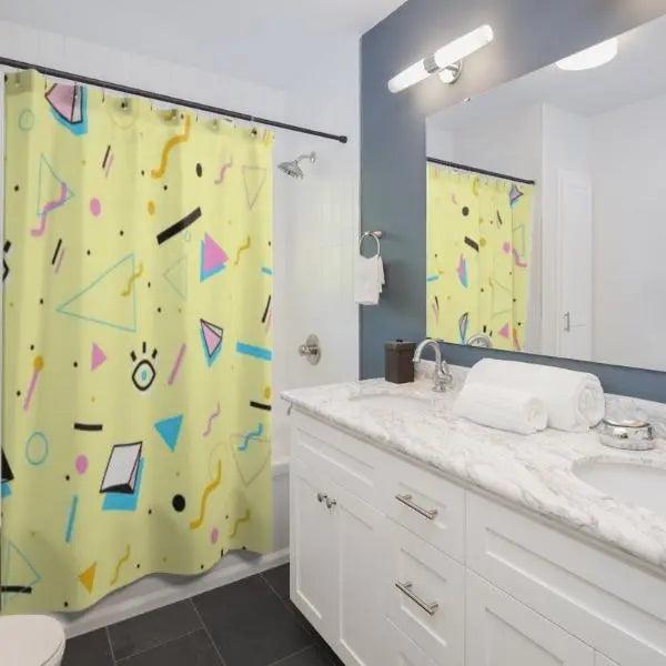 Elite Maison Modern Bathroom Shower Curtain