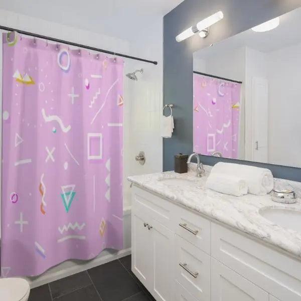 Elite House Contemporary Bathroom Curtain