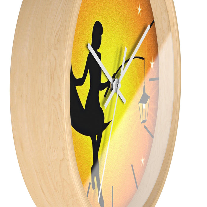 Moonlit Elegance Wooden Wall Clock