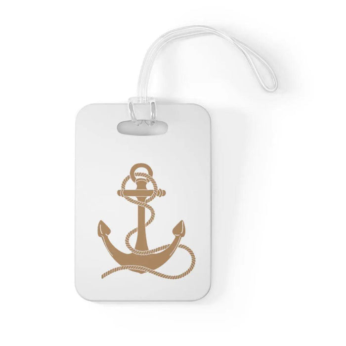 Nautical Anchor Personalized Bag Tag - Unique Luggage Identifier