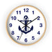 Elegant Nautical-Inspired Wooden Clock - Premium Timepiece by Maison d'Elite