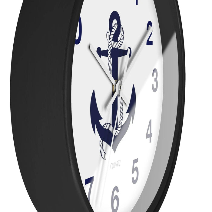 Maritime Charm Wooden Wall Clock by Maison d'Elite