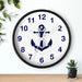 Nautical Elegance Wooden Wall Clock by Maison d'Elite