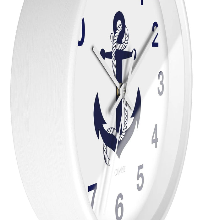 Maritime Charm Wooden Wall Clock by Maison d'Elite