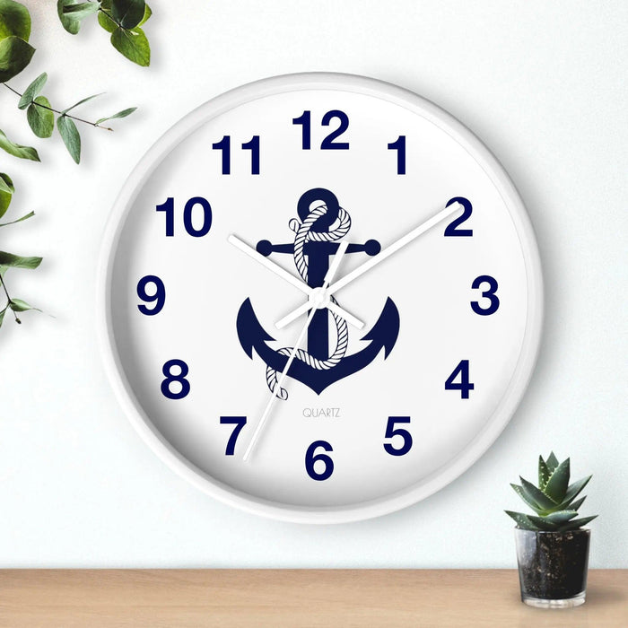 Maritime Charm Wooden Wall Clock by Maison d'Elite