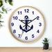 Maritime Charm Wooden Wall Clock by Maison d'Elite