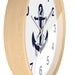 Maritime Charm Wooden Wall Clock by Maison d'Elite