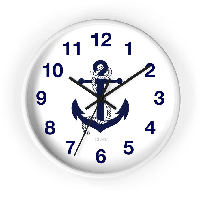 Elegant Nautical-Inspired Wooden Clock - Premium Timepiece by Maison d'Elite