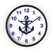 Nautical Elegance Wooden Wall Clock by Maison d'Elite