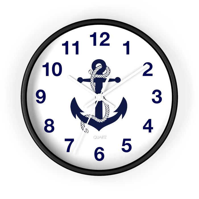 Elegant Nautical-Inspired Wooden Clock - Premium Timepiece by Maison d'Elite
