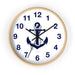 Elegant Nautical-Inspired Wooden Clock - Premium Timepiece by Maison d'Elite