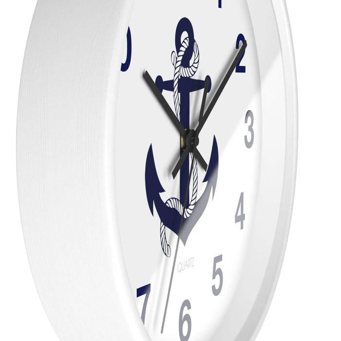 Nautical Elegance Wooden Wall Clock by Maison d'Elite