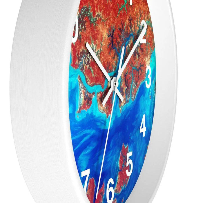 Elite Ocean Wooden Frame Wall Clock