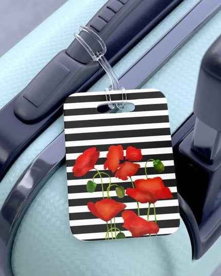 Vibrant Floral Luggage Tag - Waterproof and Stylish Travel Essential