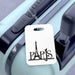 Parisian Elegance Typo Luggage Identifier: Chic Bag Tag for Effortless Baggage Spotting