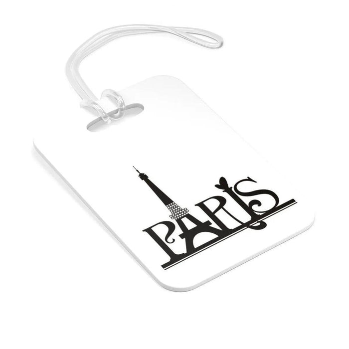 Elite Paris Typo Luggage Tag: Personalized Bag Tag for Quick Baggage Identification