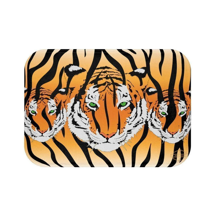 Tiger Safari Memory Foam Bath Mat - Plush Comfort and Anti-Slip Design by Elite Maison