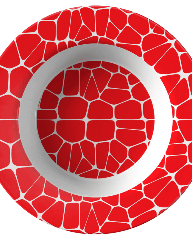 Artistic Voronoi Bowl Set - Modern Polymer Dinnerware for Stylish Dining