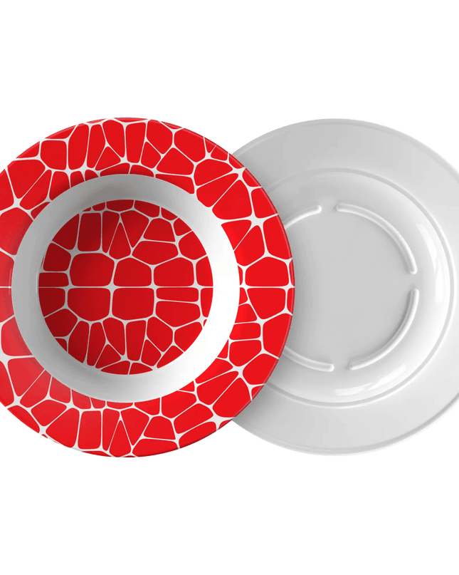 Artistic Voronoi Bowl Set - Modern Polymer Dinnerware for Stylish Dining