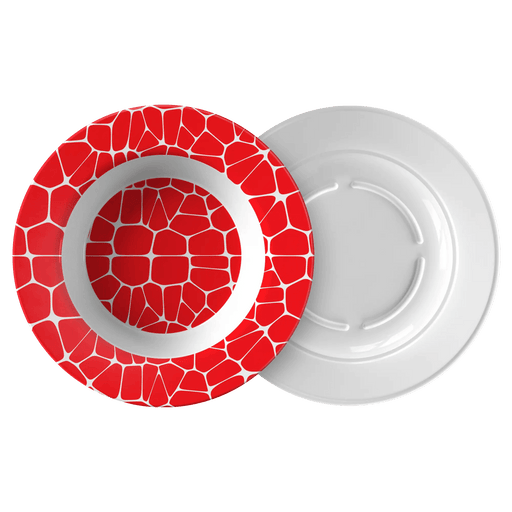Vibrant Voronoi Bowl Collection - Artistic Polymer Dinnerware Set