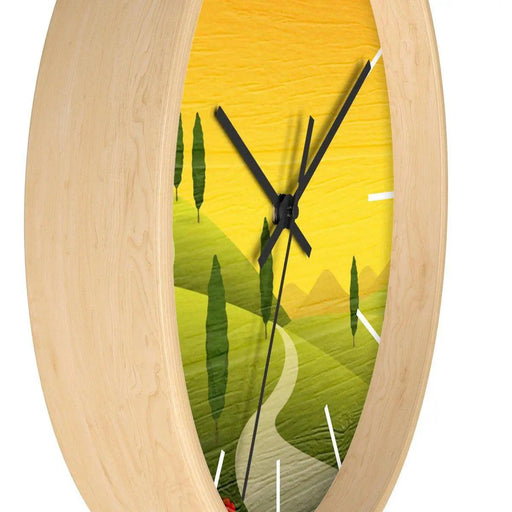 Maison d'Elite Tuscany Wood Frame Business Wall Clock