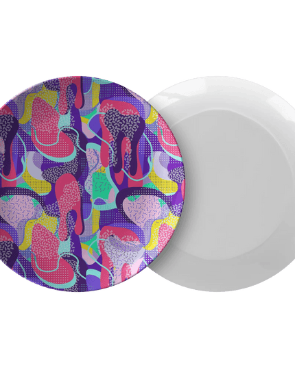 Stylish Retro Brushstroke ThermoSāf® 10" Dinner Plate - Elevate Your Dining with Elegance