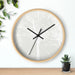 Winter Elegance Wooden Wall Clock - Sophisticated Timepiece for Luxurious Interiors