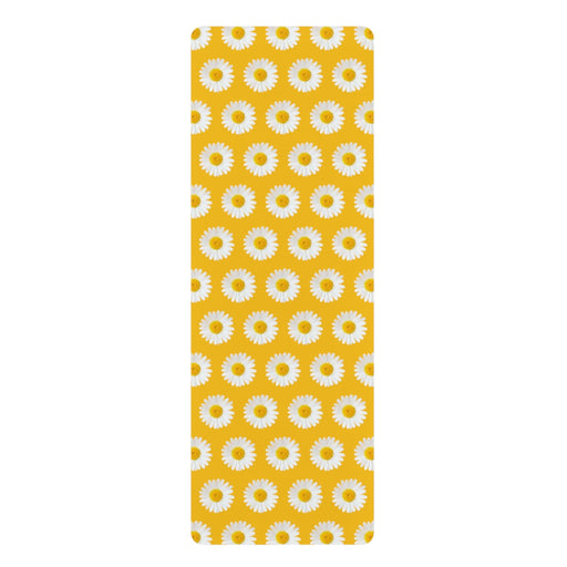 Daisy Floral Luxury Microfiber Suede Yoga Mat with Anti-Slip Base