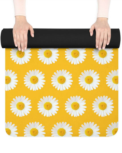 Daisy Dreamscape Microfiber Suede Yoga Mat for Enhanced Performance