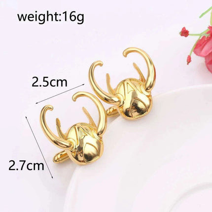 Loki-Inspired Sophisticated Cufflinks: A Unique Accessory for the Daring Gentleman