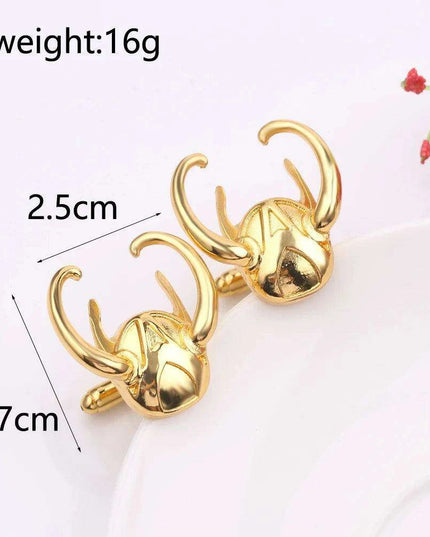Loki-Inspired Sophisticated Cufflinks: A Unique Accessory for the Daring Gentleman