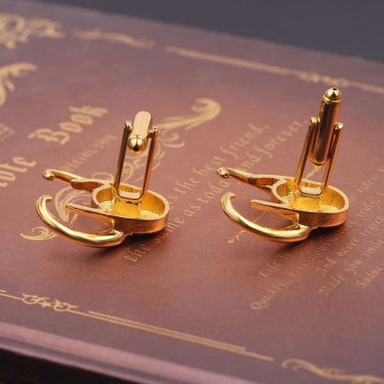 Loki-Inspired Sophisticated Cufflinks: A Unique Accessory for the Daring Gentleman