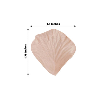 AliKopy 500-Pack Peach Silk Rose Petals - Elegant Round Design, Table