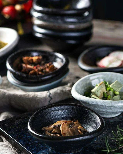 Sophisticated Japanese Ceramic Serving Set: Elevate Your Dining with Style and Elegance