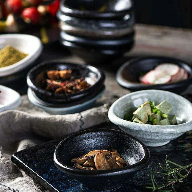 Sophisticated Japanese Ceramic Serving Set: Elevate Your Dining with Style and Elegance
