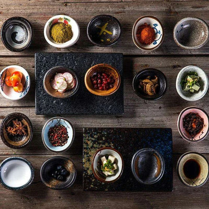 Sophisticated Japanese Ceramic Serving Set: Elevate Your Dining with Style and Elegance