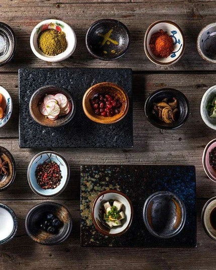 Sophisticated Japanese Ceramic Serving Set: Elevate Your Dining with Style and Elegance